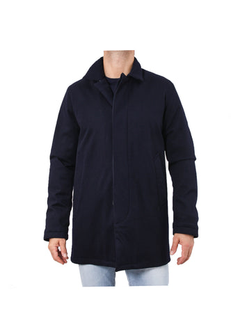 People of Shibuya PW 3030-799 Hokkaido 3/4 Jacket Man Wool Effect Fabric BLUE navy