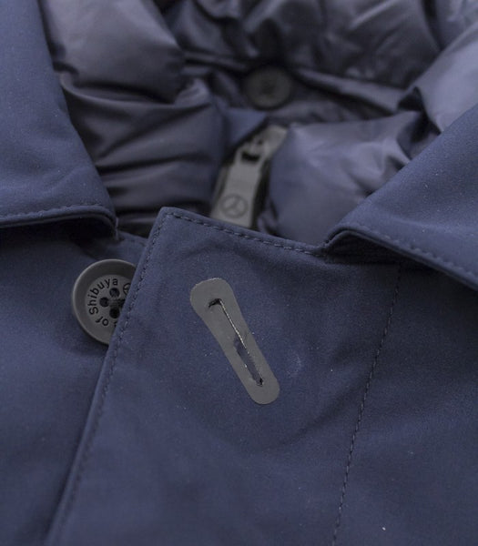 PEOPLE OF SHIBUYA PM891-799 Kai Down Trench BLU Navy