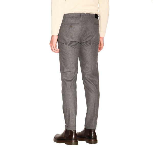 Re-Hash P249CG-3302 Pantalone Slim Tasca America Effetto Wool MELANGE GREY (grigio)