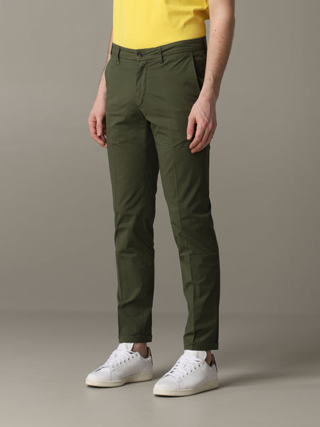 Re-Hash P249-2389 Mucha Pantalone Summer Cotone Slim DARK GREEN(verdone)