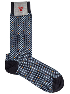 Red Sox Appeal 64810G-V4262 Calze Lunghe Uomo Fantasia Intreccio Blu-Caraibi cotone