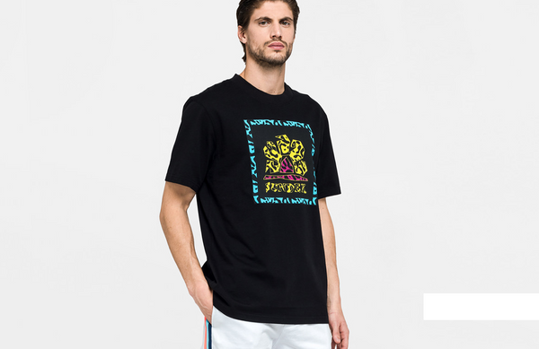 Sundek M021TEJ91FA-004 New Simeon Logo T-Shirt SS BLACK