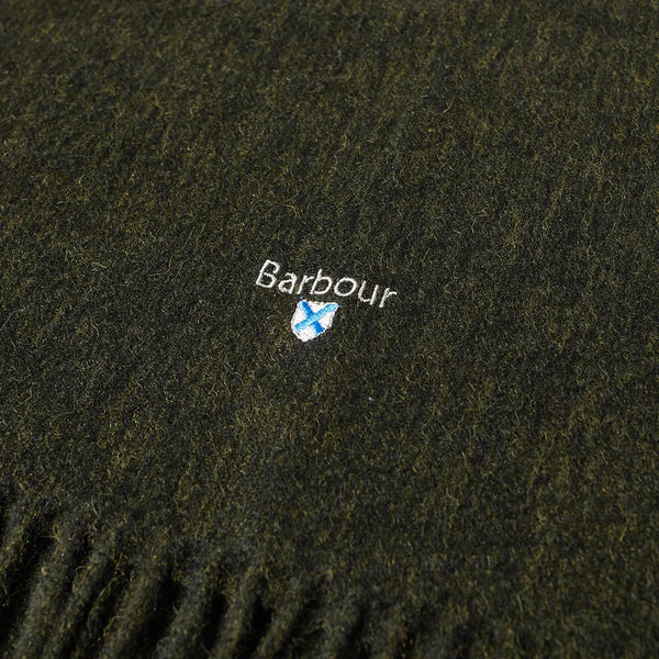 Barbour USC0008-GN31 Plain Lambswool Scarf SEAWEED GREEN