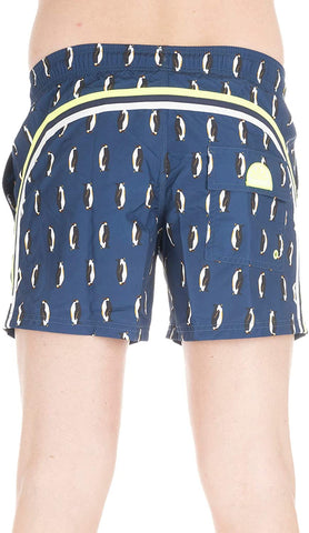 Sundek M504BDP02-007 Boardshort Elastic Waist Penguins BLU navy