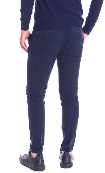 TELERIA ZED - BOB DCR-F243 Pantalone Denim Slim Uomo BLU NAVY