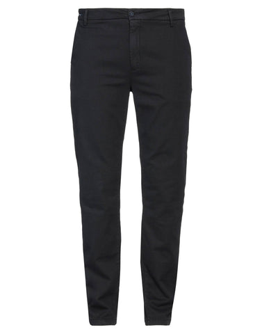 TELERIA ZED - BOB GR999 Pantalone Slim Uomo BLACK NERO