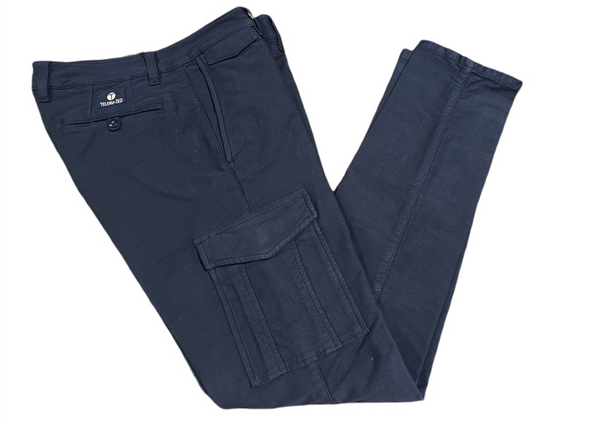 TELERIA ZED - New Legend T6E880 Pantalone Cargo Slim Uomo BLU NAVY