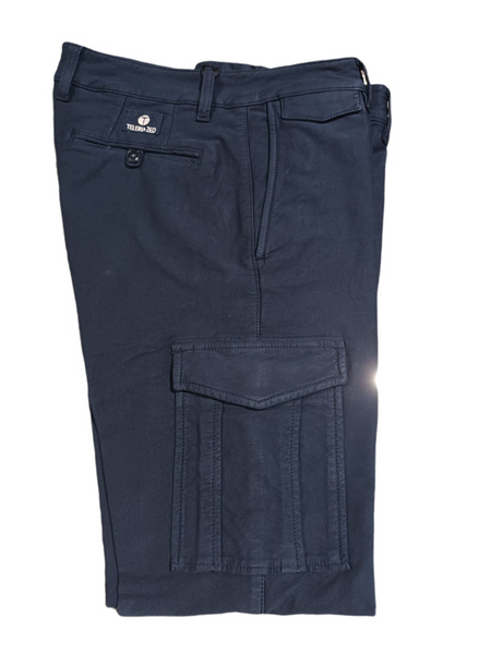 TELERIA ZED - New Legend T6E880 Pantalone Cargo Slim Uomo BLU NAVY