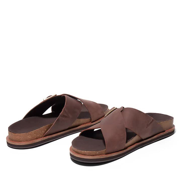 Timberland 0A41A1V13 AMALFI VIBES CROSS SLIDE IN Sandalo Uomo Dark Brown