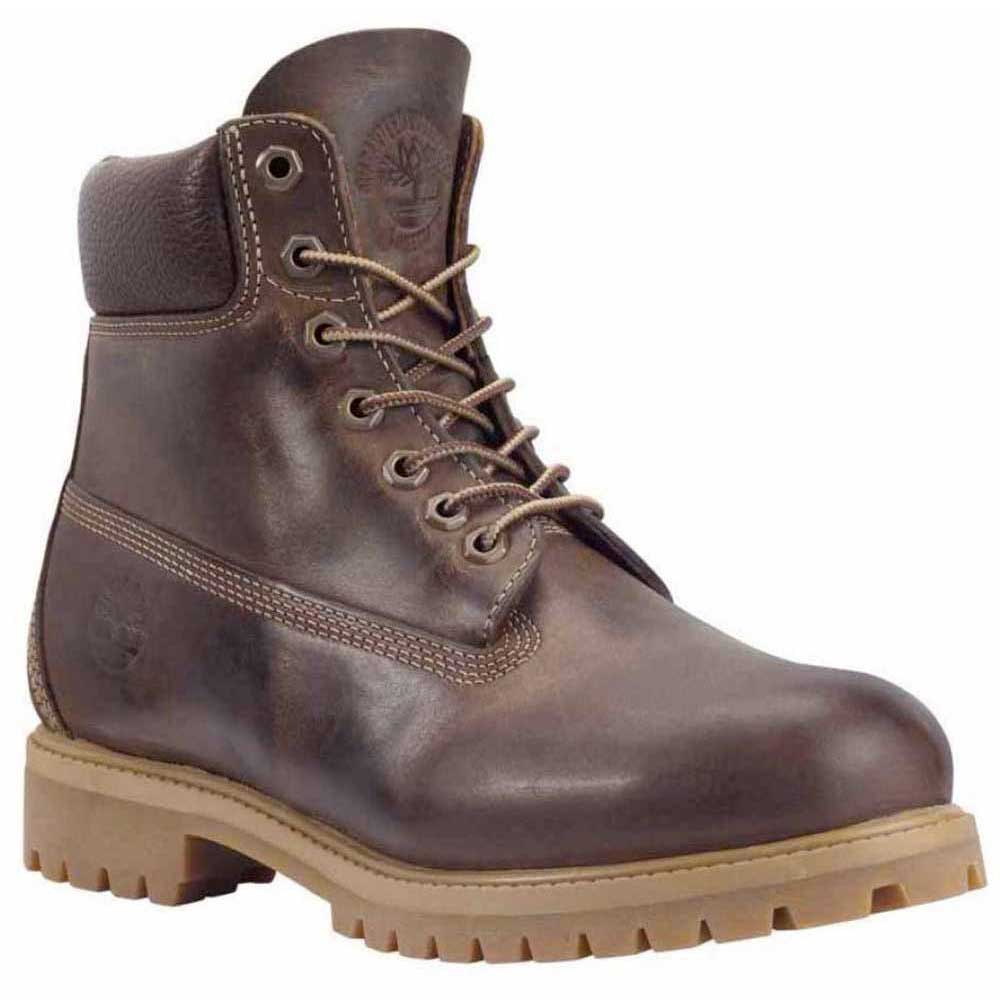 Timberland TB02797-214 Anniversary Heritage Premium Boot 6in Waterproof Leather DARK BROWN