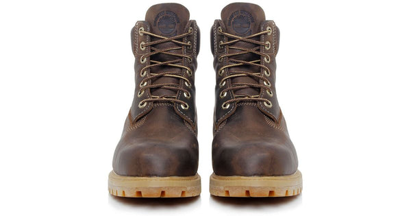 Timberland TB0A1R1B Premium 6in Waterproof Leather Heritage DARK BROWN