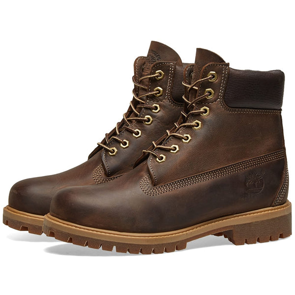 Timberland TB0A1R1B Premium 6in Waterproof Leather Heritage DARK BROWN