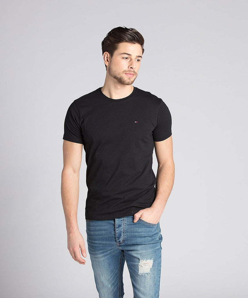 Tommy Hilfiger 0867896625-083 Core Stretch Slim Cotton SS T-Shirt BLAC –  TROVISO1883