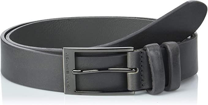 Tommy Hilfiger AM0AM04068-85 Formal Double Loop Belt Cintura NERO
