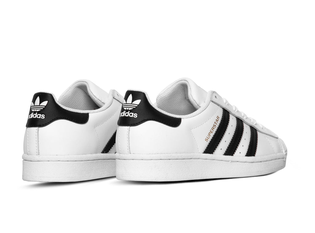 Adidas black with store white