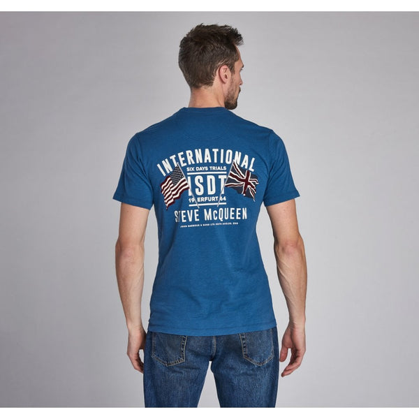 Barbour Batee0398-BL55 International SMQ Team Flags T-Shirt