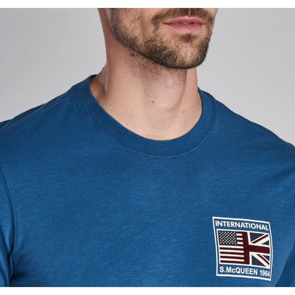 Barbour Batee0398-BL55 International SMQ Team Flags T-Shirt