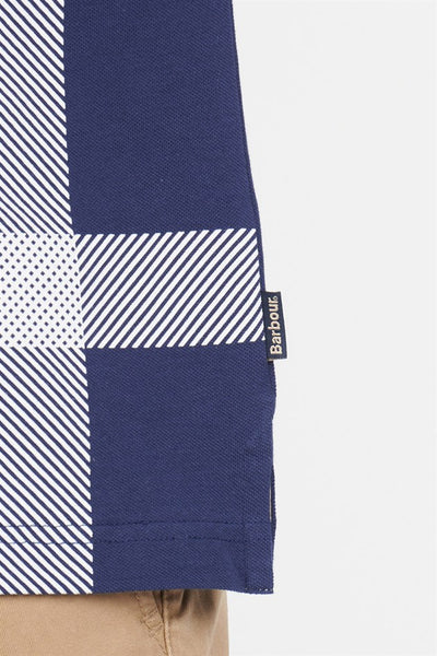 Barbour MML1117-BL46 Blame Tartan Polo SS Regal Blue
