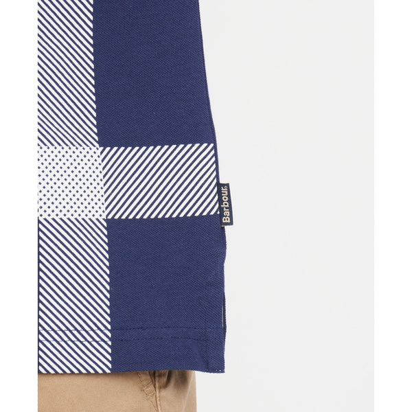 Barbour MML1117-BL46 Blame Tartan Polo SS Regal Blue