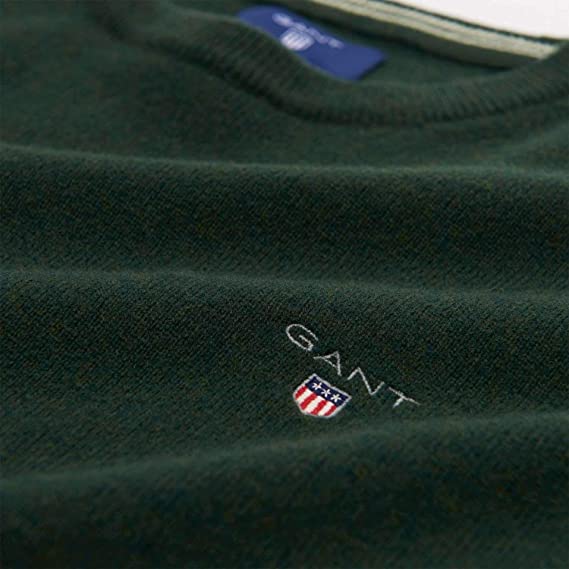 GANT 86211-396 Superfine Lambswool Pullover Girocollo Dark GREEN