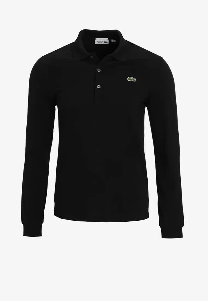 Lacoste long sleeve pique polo best sale