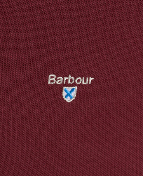 Barbour MML0012-RE53 Polo Piquet Tartan Manica Corta BORDEAUX