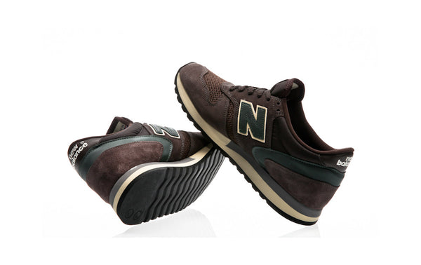 NEW BALANCE M770AET Sneakers Made In England Dark Brown Olive Green