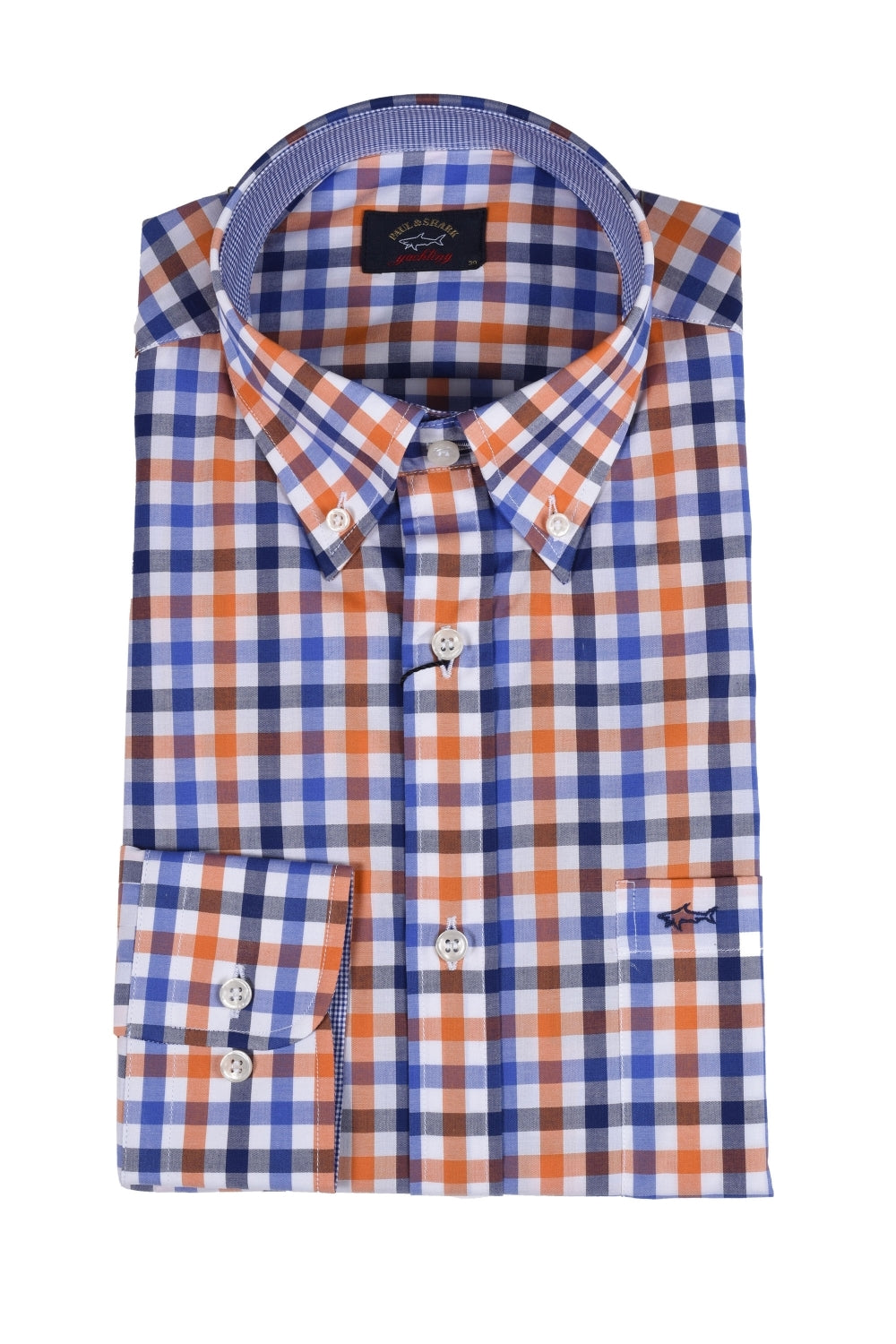 PAUL & SHARK I20P3007-001 Camicia Quadretto Multicolor Button Down