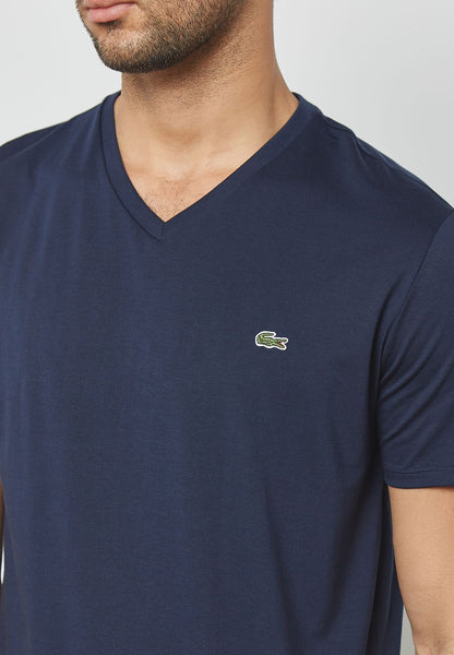 Lacoste TH6710-166 Short Sleeve Cotton T-Shirt BLUE navy
